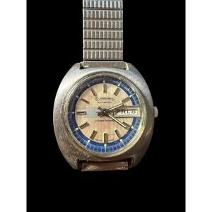 Vintage Lucien Piccard Laser-Matic Automatic Day Date Men's Wristwatch Expansion